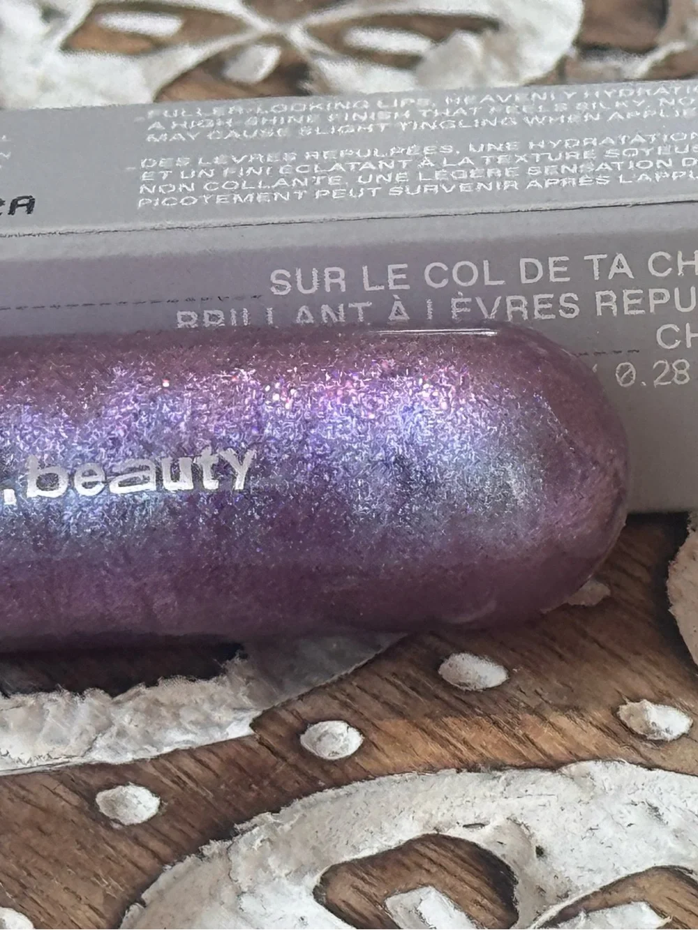 REM Beauty On Your Collar Plumping Lip Gloss Chuckie Iridescent Lavender